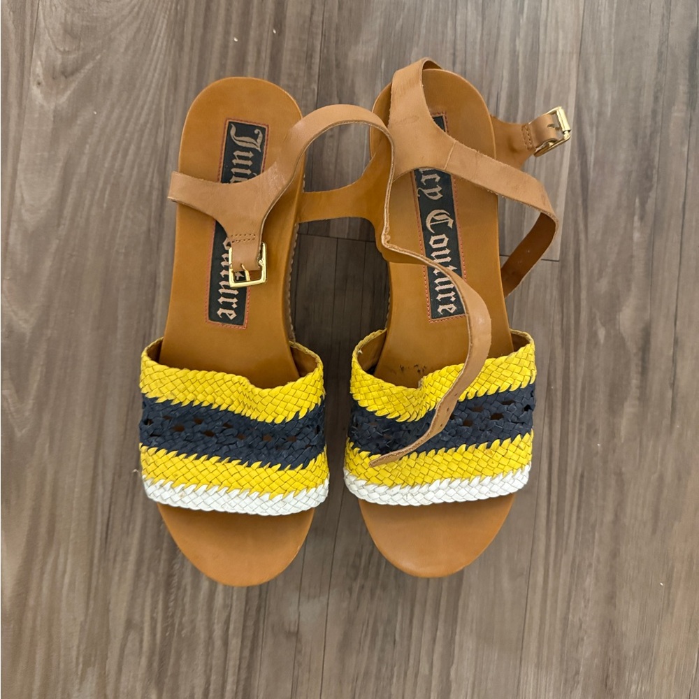 Juicy Couture Woven Flatform Sandals